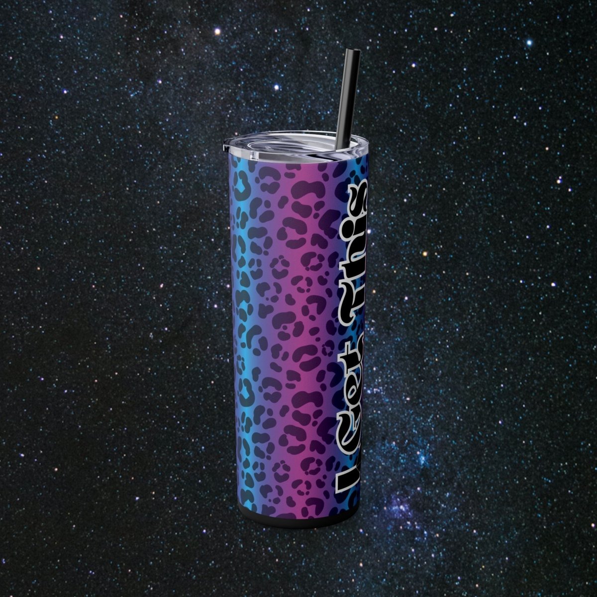 Vibes Mystic Leopard Tumbler - MindLight Apparel - Vibes Mystic Leopard Tumbler - Matte - Black -
