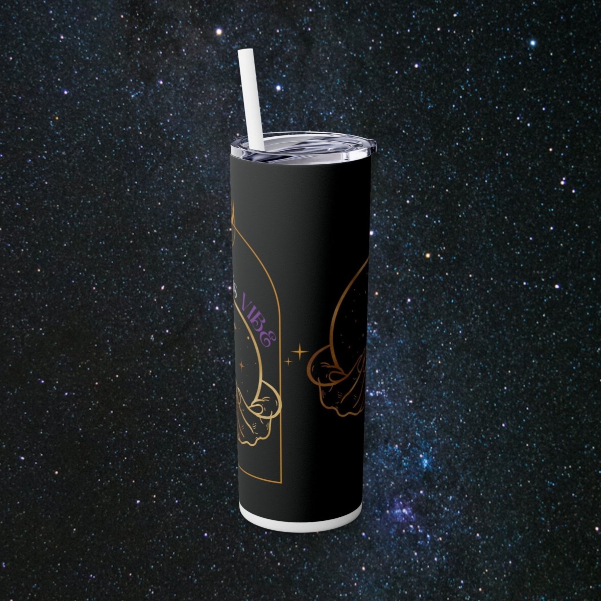 'Vibes' Tumbler - MindLight Apparel - 'Vibes' Tumbler - Glossy - White -