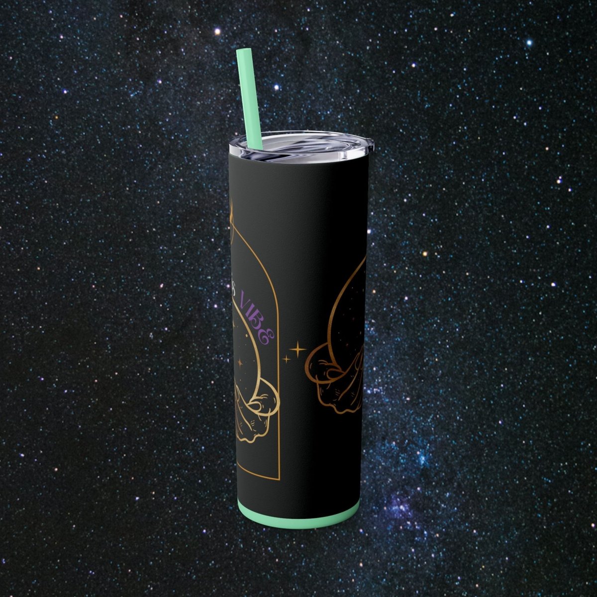 'Vibes' Tumbler - MindLight Apparel - 'Vibes' Tumbler - Glossy - White -