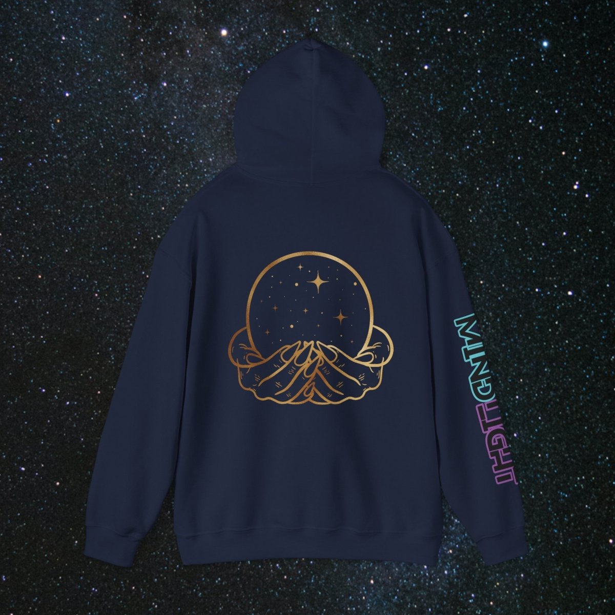'Vibes' Women's Pullover Hoodie - MindLight Apparel - 'Vibes' Women's Pullover Hoodie - Dark Chocolate - S -