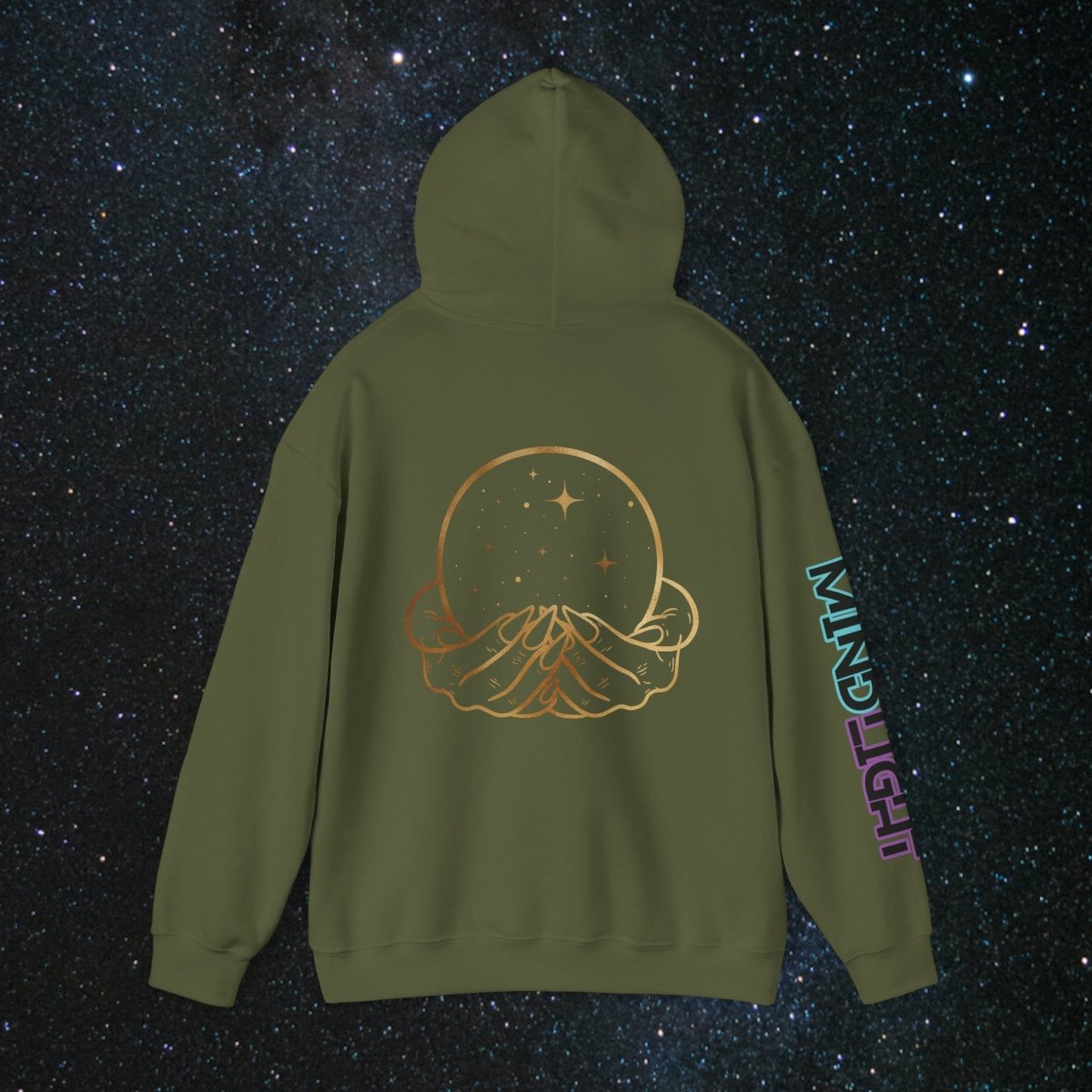 'Vibes' Women's Pullover Hoodie - MindLight Apparel - 'Vibes' Women's Pullover Hoodie - Dark Chocolate - S -