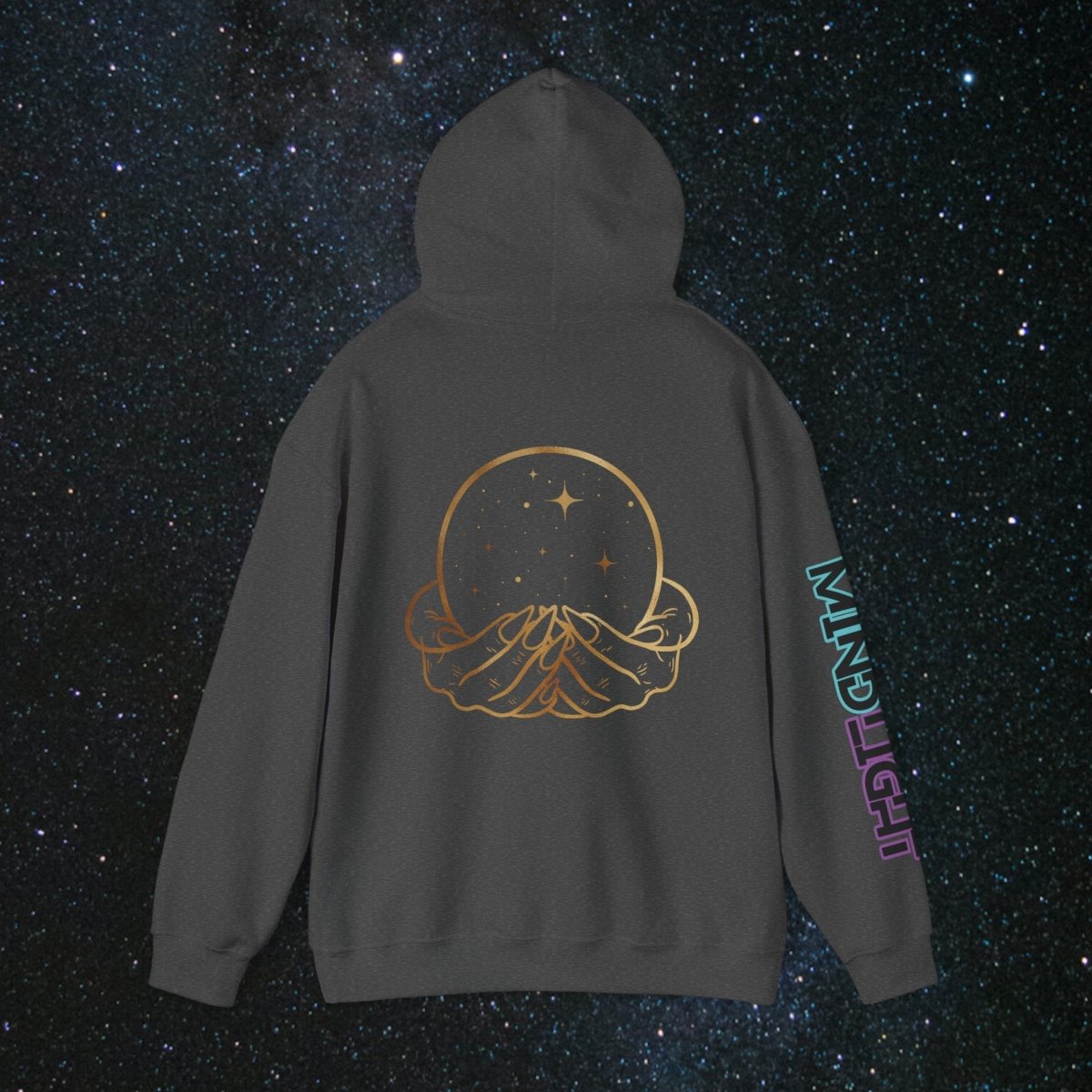 'Vibes' Women's Pullover Hoodie - MindLight Apparel - 'Vibes' Women's Pullover Hoodie - Dark Chocolate - S -