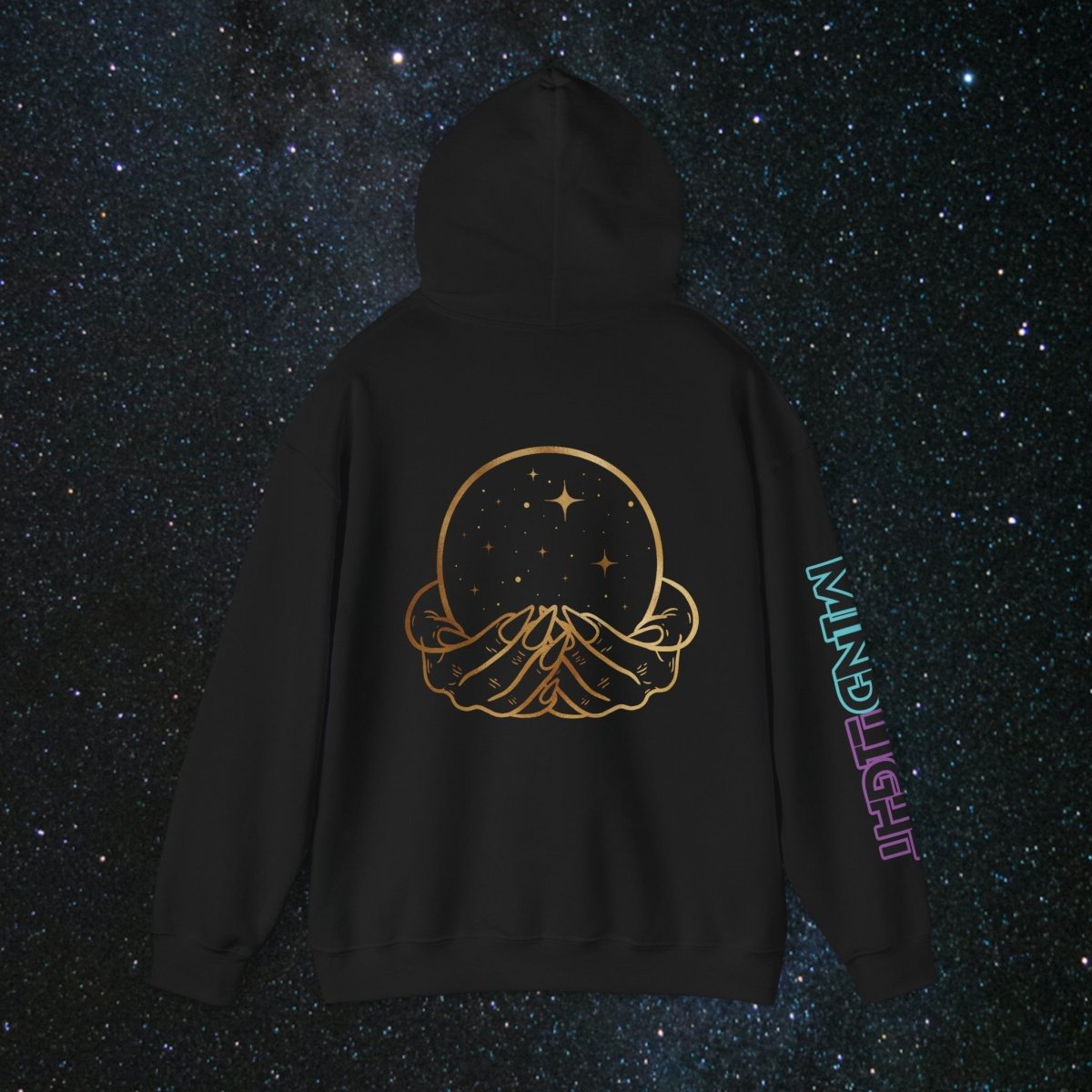 'Vibes' Women's Pullover Hoodie - MindLight Apparel - 'Vibes' Women's Pullover Hoodie - Dark Chocolate - S -
