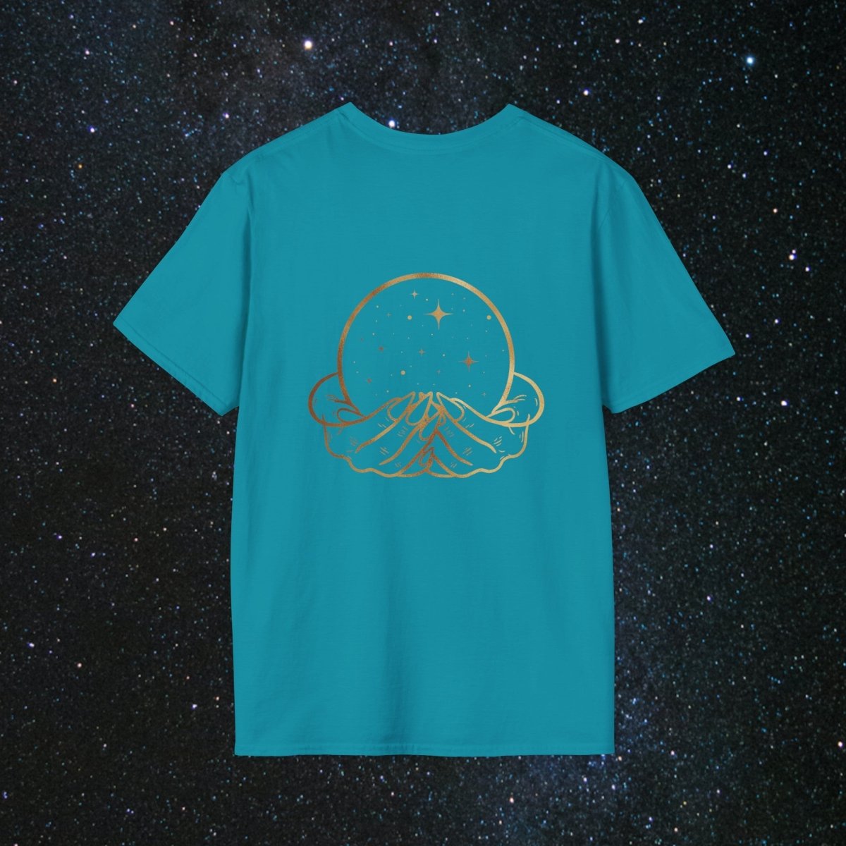 'Vibes' Women's Softstyle Tee - MindLight Apparel - 'Vibes' Women's Softstyle Tee - Metro Blue - M -