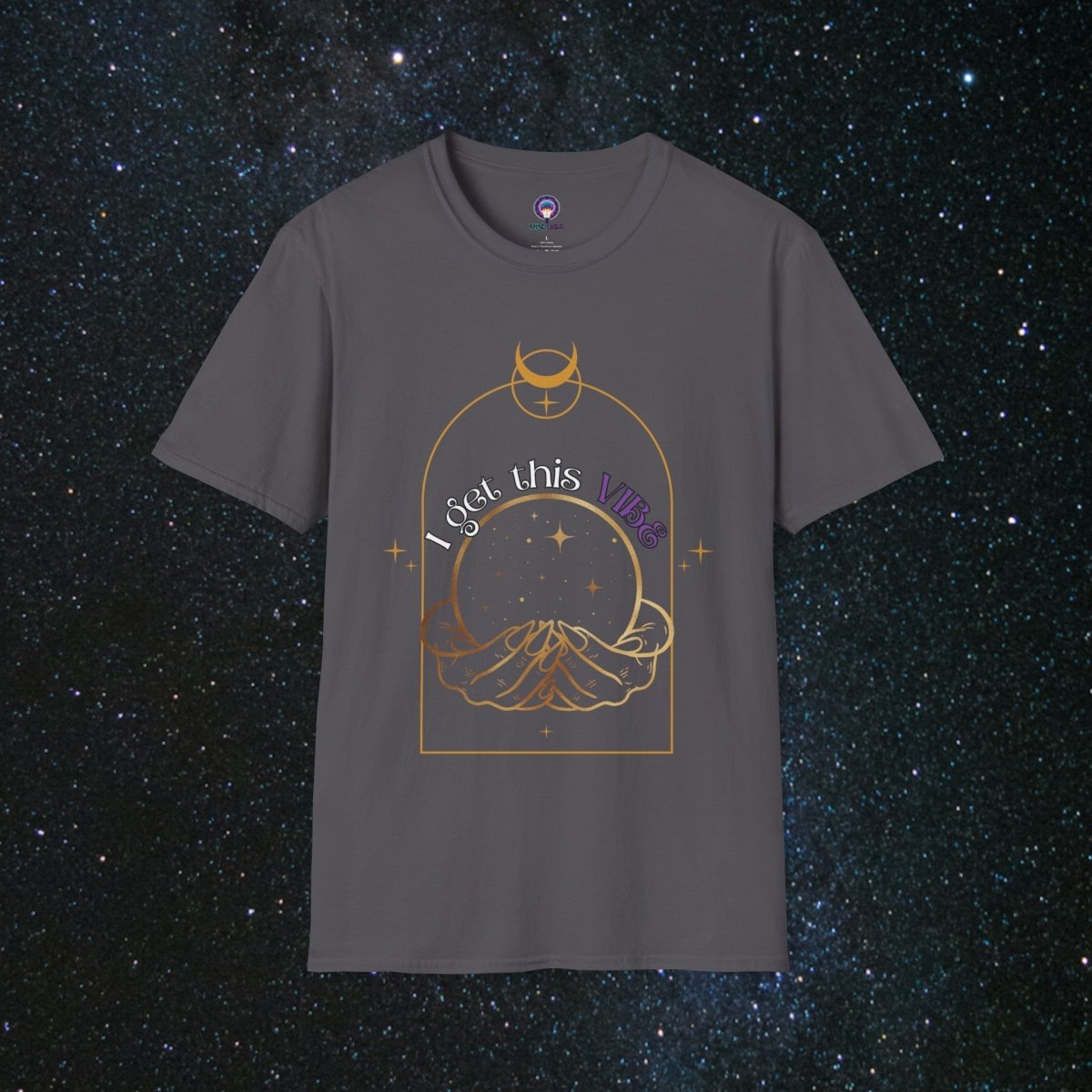 'Vibes' Women's Softstyle Tee - MindLight Apparel - 'Vibes' Women's Softstyle Tee - Charcoal - 4XL -