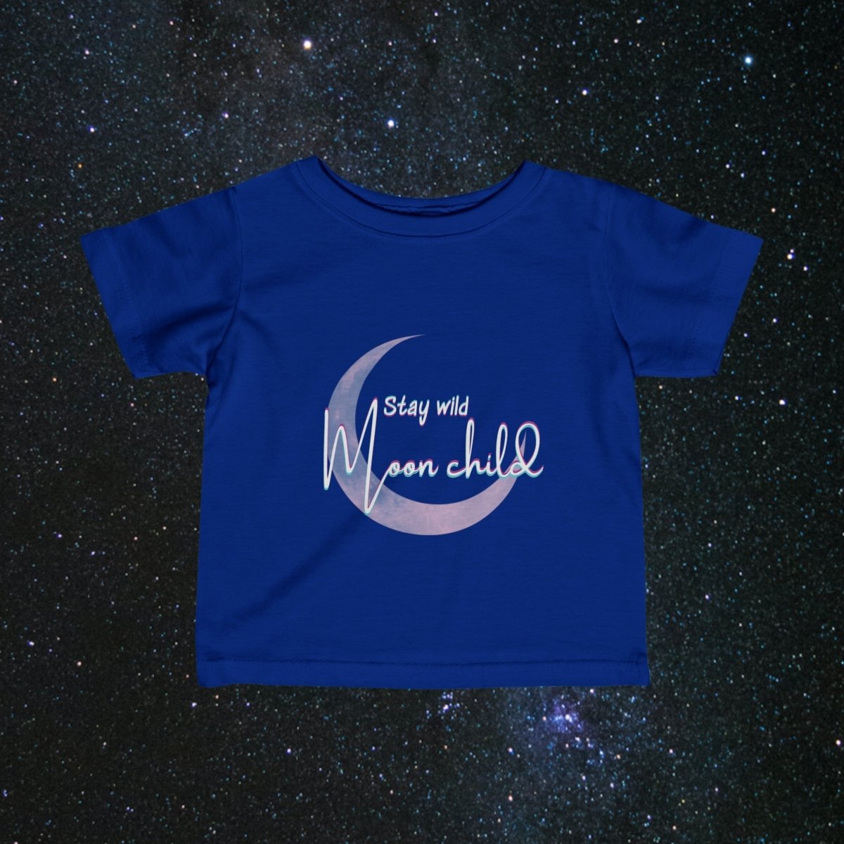 Wild Moonchild Toddler Jersey Tee - MindLight Apparel - Wild Moonchild Toddler Jersey Tee - Royal - 6M -