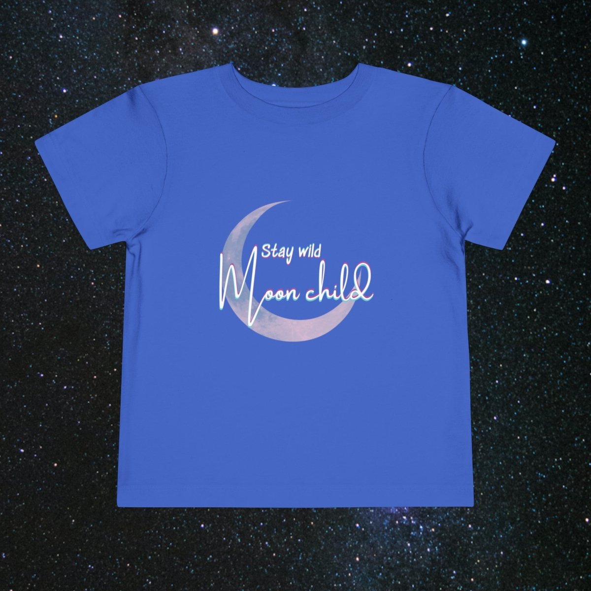 Wild Moonchild Toddler Tee - MindLight Apparel - Wild Moonchild Toddler Tee - True Royal - 2T -