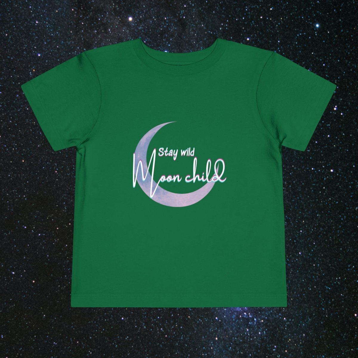 Wild Moonchild Toddler Tee - MindLight Apparel - Wild Moonchild Toddler Tee - Kelly - 2T -