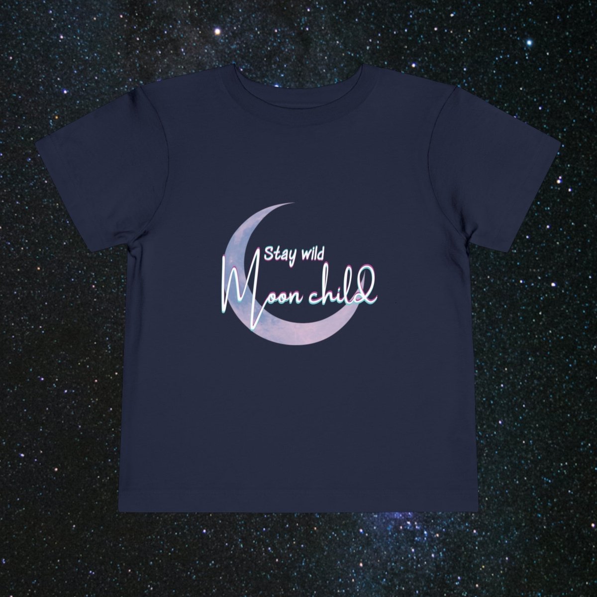 Wild Moonchild Toddler Tee - MindLight Apparel - Wild Moonchild Toddler Tee - Navy - 2T -