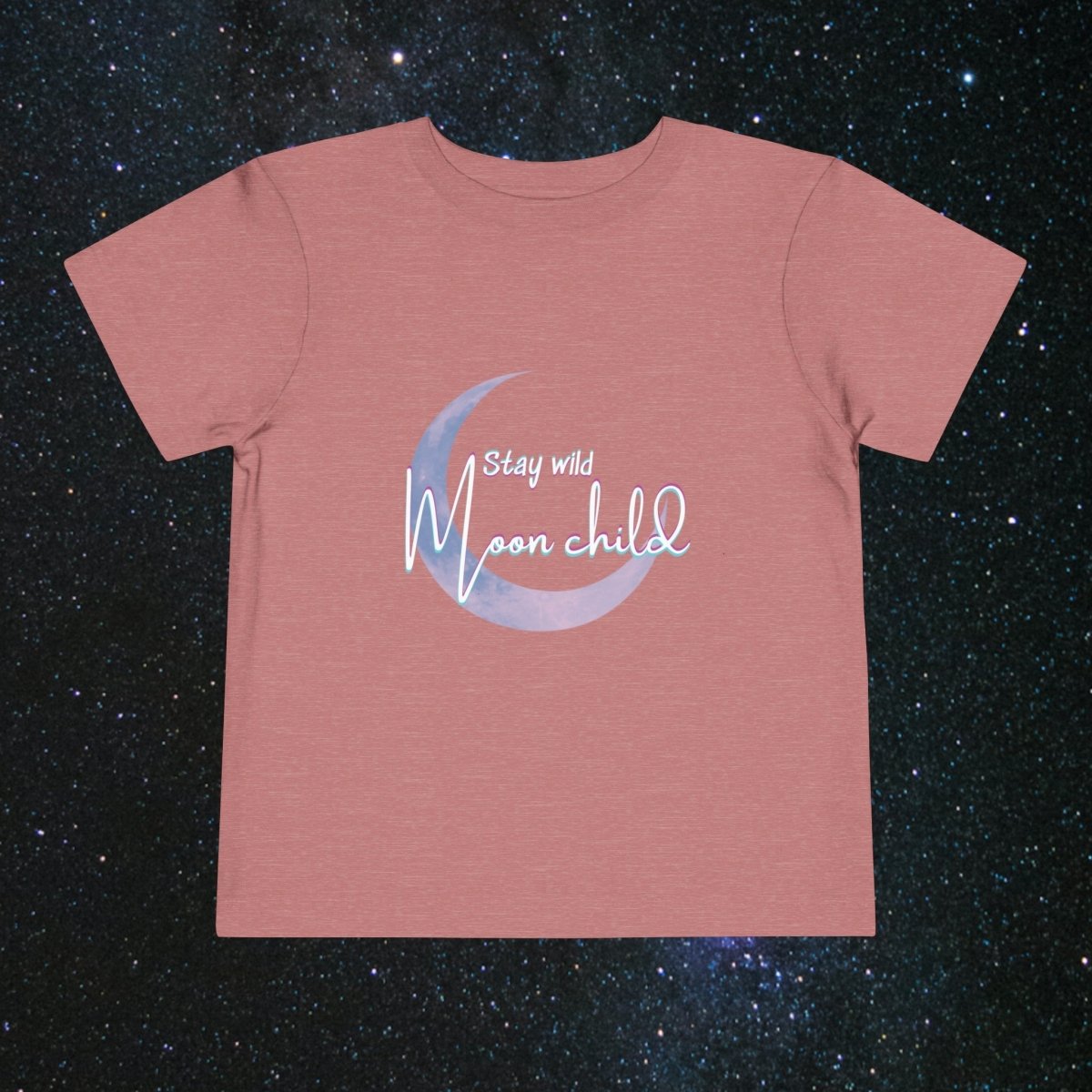 Wild Moonchild Toddler Tee - MindLight Apparel - Wild Moonchild Toddler Tee - Heather Mauve - 2T -