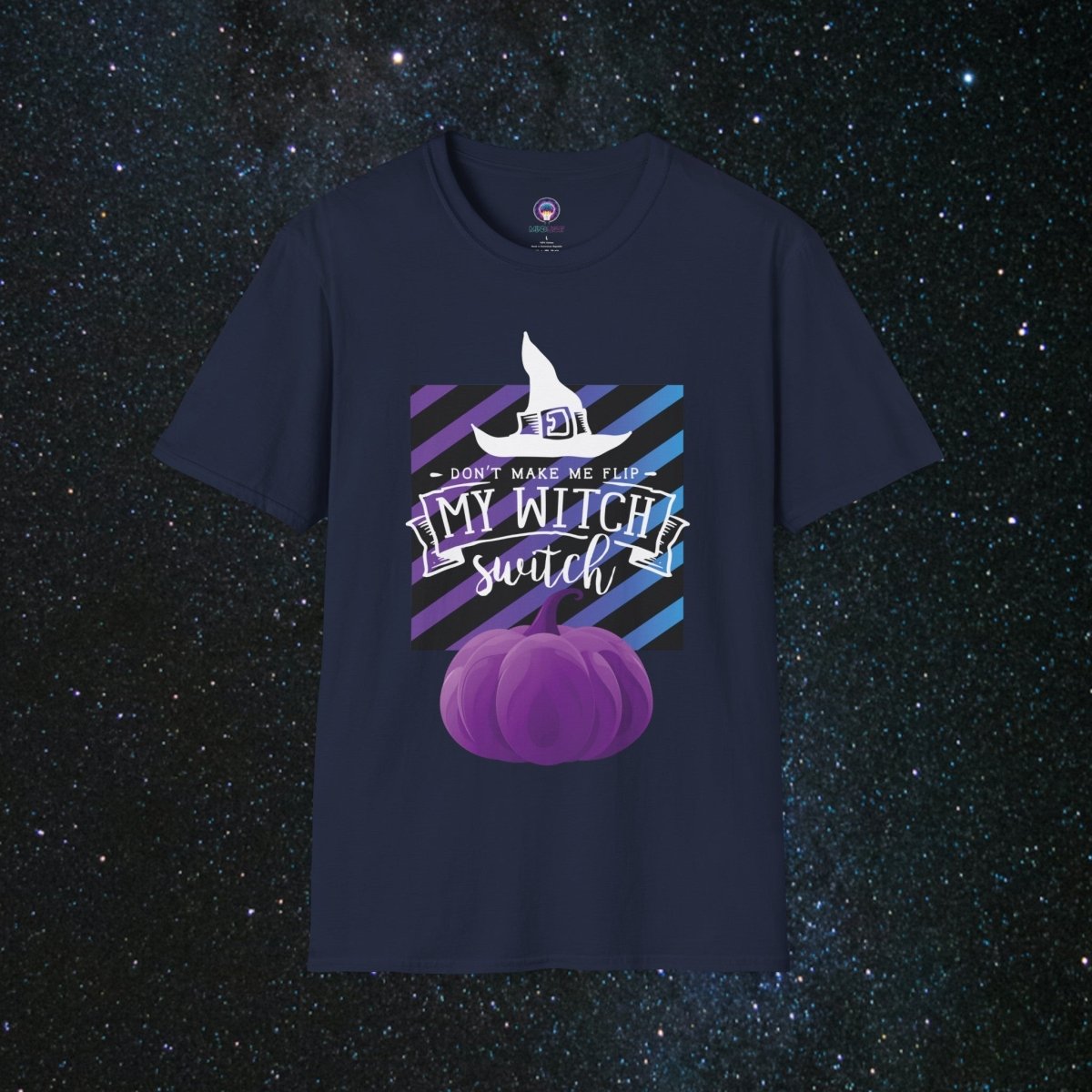 Witch Switch Women's Softstyle T - Shirt - MindLight Apparel - Witch Switch Women's Softstyle T - Shirt - Navy - XS -