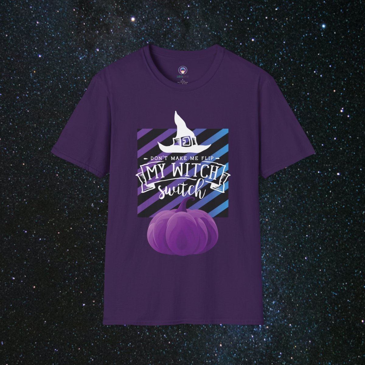 Witch Switch Women's Softstyle T - Shirt - MindLight Apparel - Witch Switch Women's Softstyle T - Shirt - Purple - S -