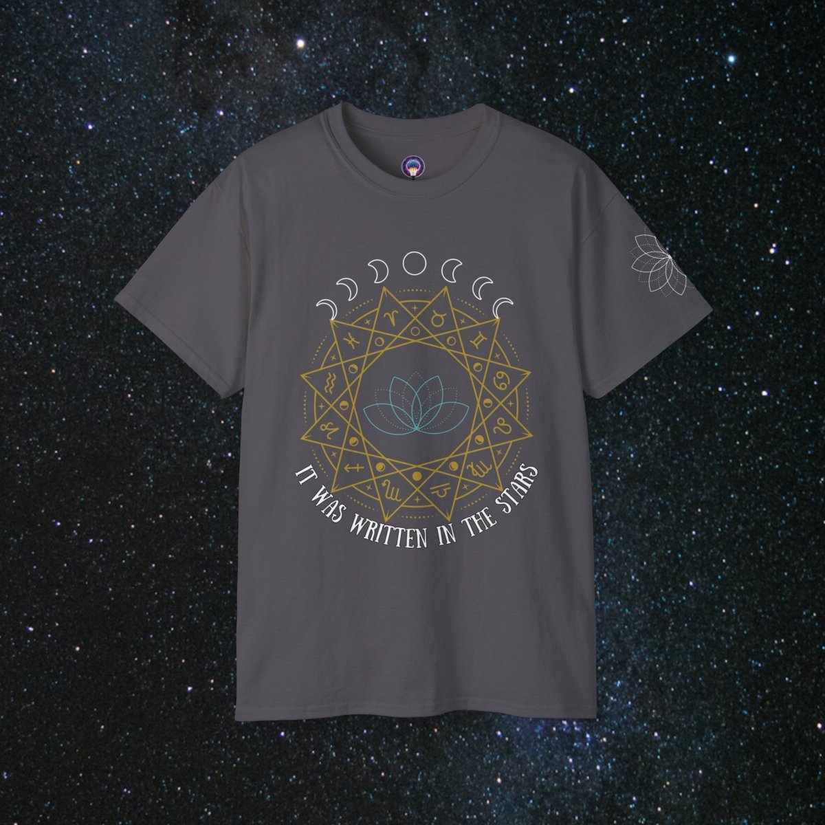 "Written In The Stars" Loose Fit Women's Tee - MindLight Apparel - "Written In The Stars" Loose Fit Women's Tee - Charcoal - S -