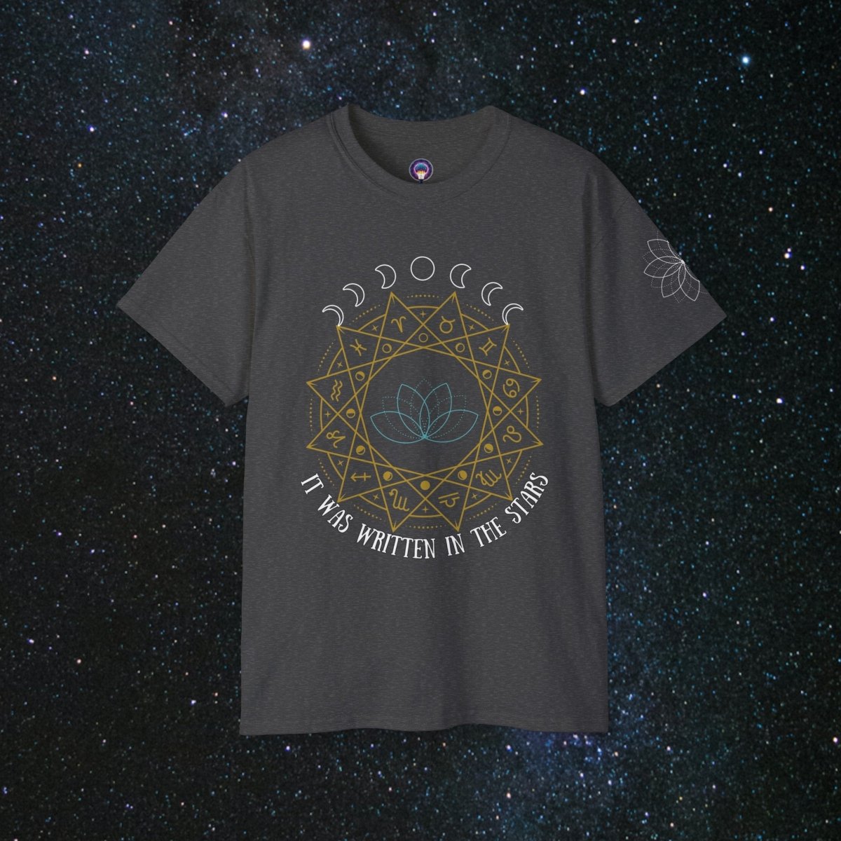 "Written In The Stars" Loose Fit Women's Tee - MindLight Apparel - "Written In The Stars" Loose Fit Women's Tee - Dark Heather - S -