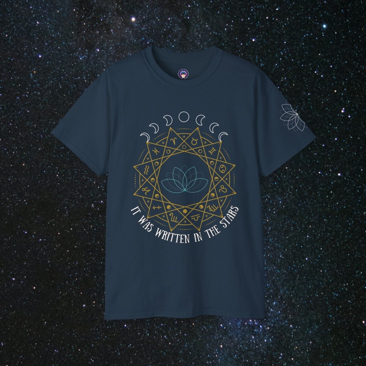 "Written In The Stars" Loose Fit Women's Tee - MindLight Apparel - "Written In The Stars" Loose Fit Women's Tee - Blue Dusk - S -