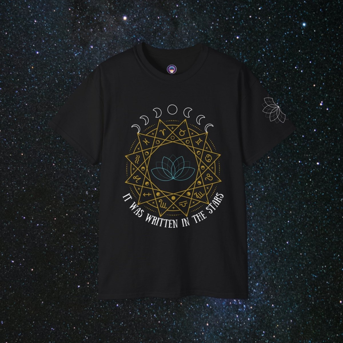 "Written In The Stars" Loose Fit Women's Tee - MindLight Apparel - "Written In The Stars" Loose Fit Women's Tee - Black - S -