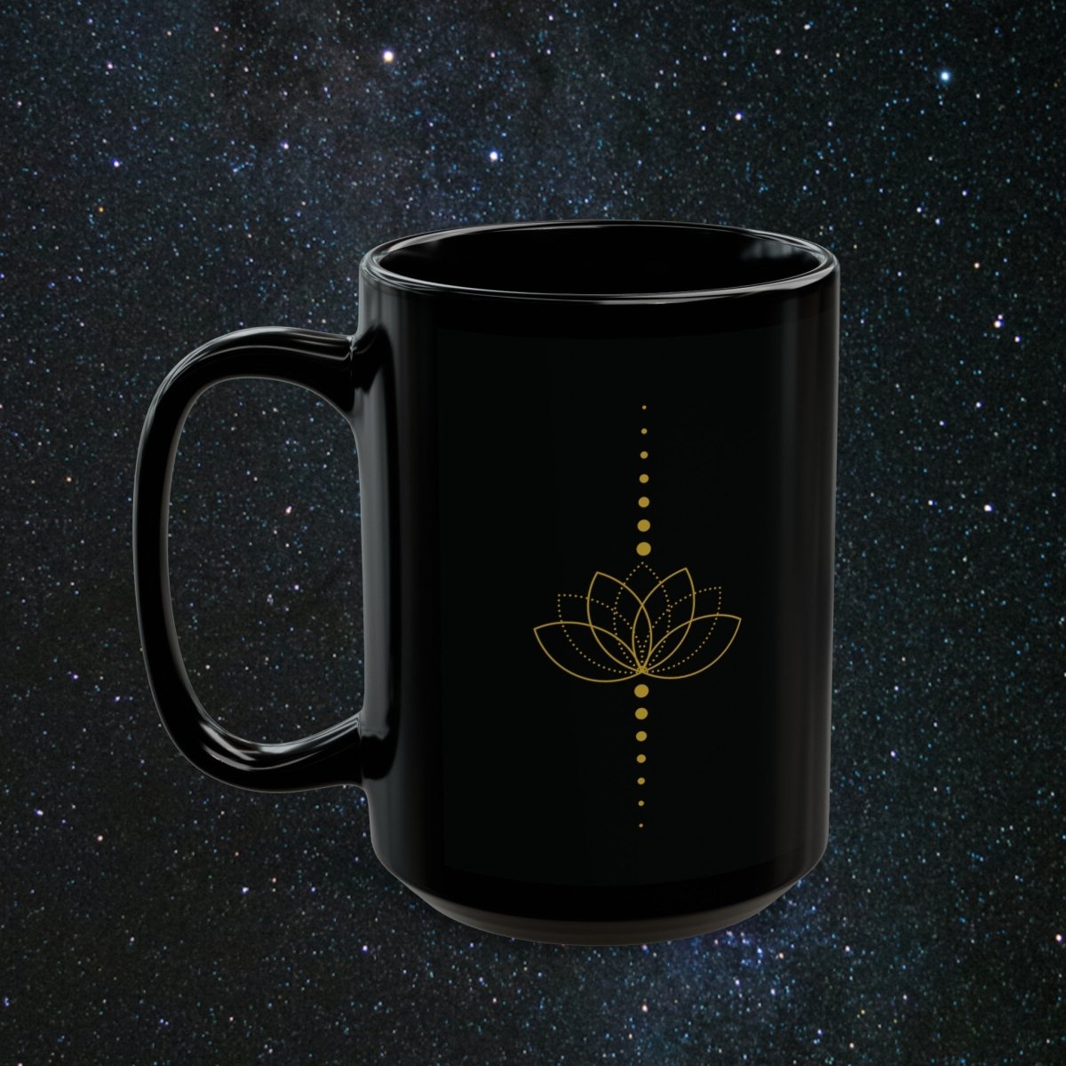 Written In The the Stars Black Mug - MindLight Apparel - Written In The the Stars Black Mug - 15oz - -