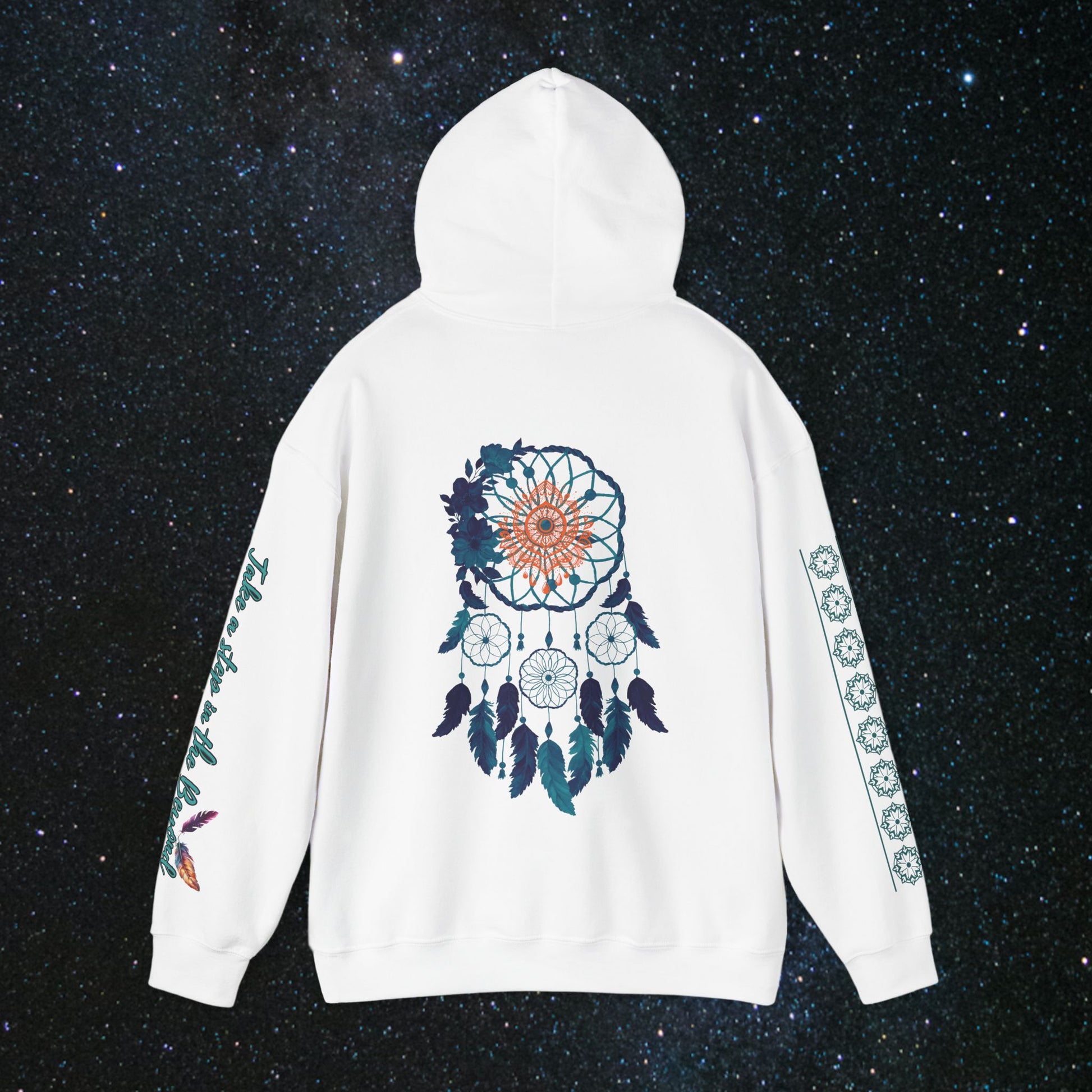 Cosmic Dream Walker - Women's Pullover Hoodie - MindLight Apparel - Cosmic Dream Walker - Women's Pullover Hoodie - Dark Chocolate - S - 
