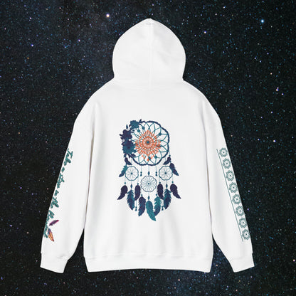 Cosmic Dream Walker - Women's Pullover Hoodie - MindLight Apparel - Cosmic Dream Walker - Women's Pullover Hoodie - Dark Chocolate - S - 
