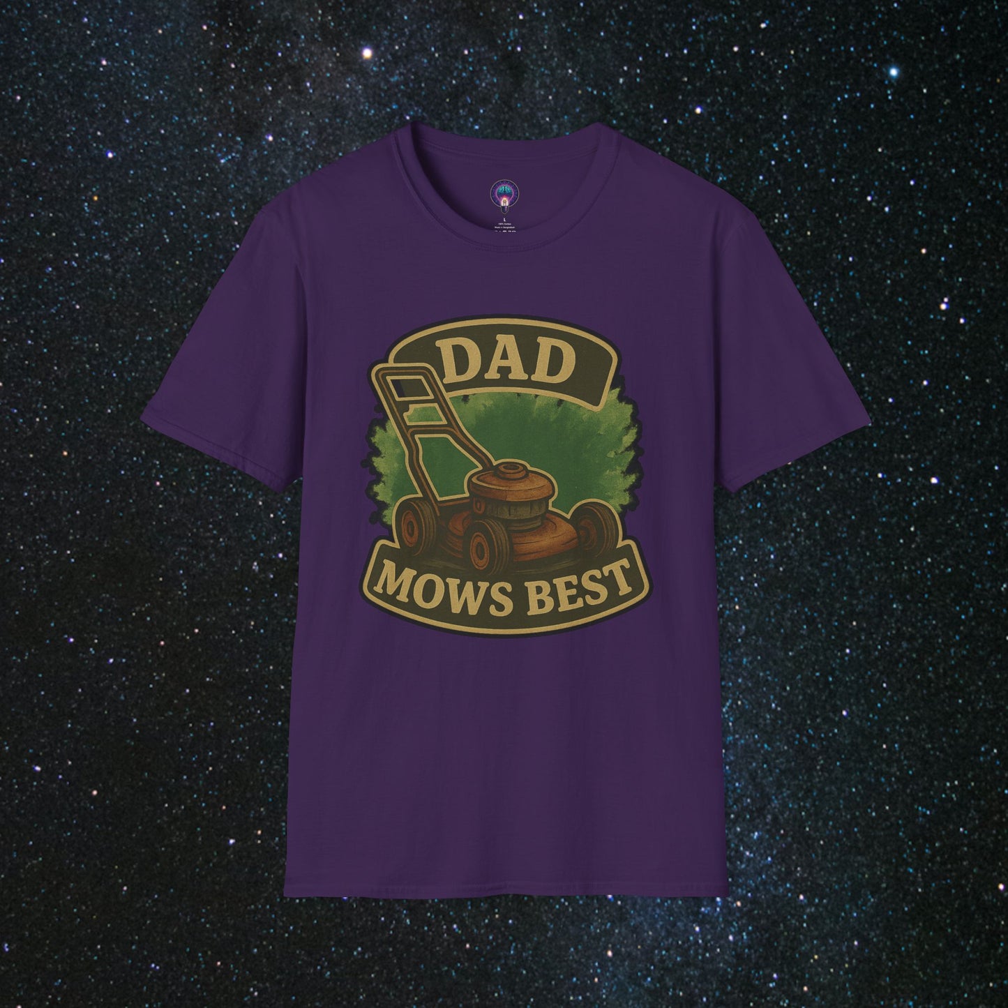 Dad Mows Best Softstyle T-Shirt