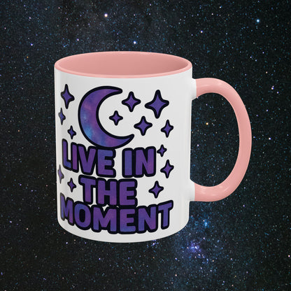 Live In The Moment Accent Coffee Mug