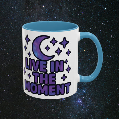 Live In The Moment Accent Coffee Mug