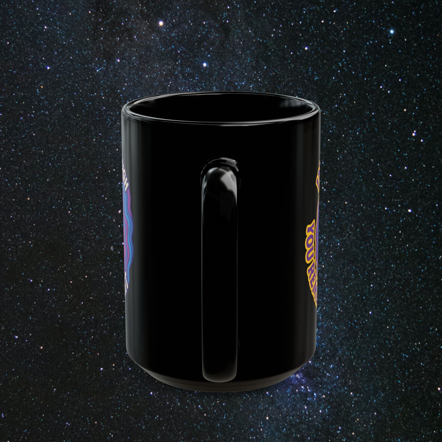 Find The Light Black Mug