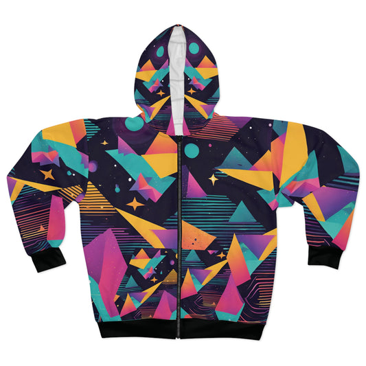 Retro Geometric Universe Hoodie