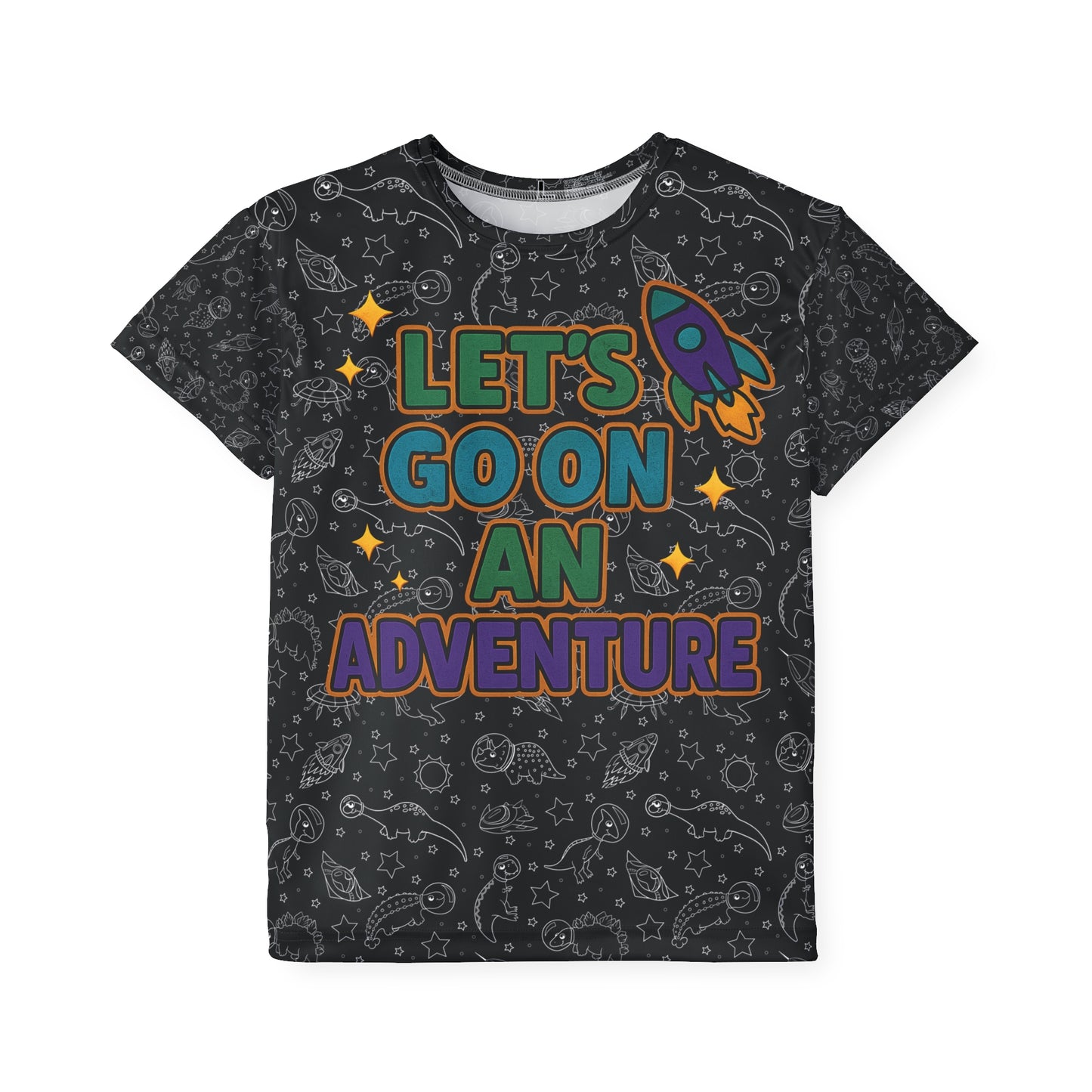 Space Dino Explorer Kids Tee