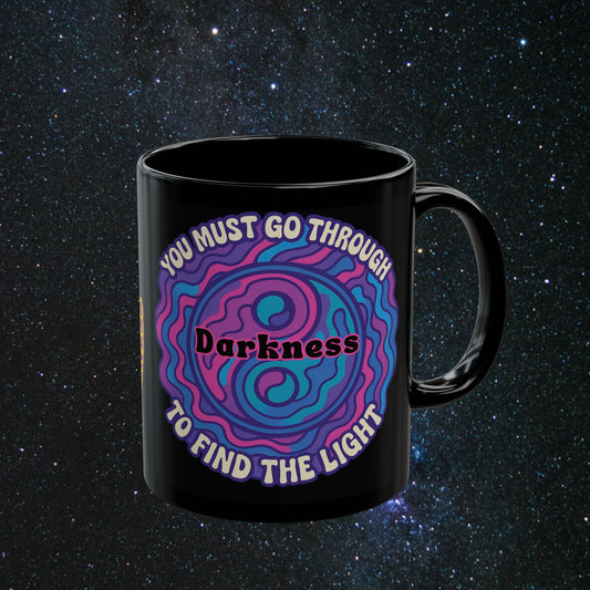 Find The Light Black Mug