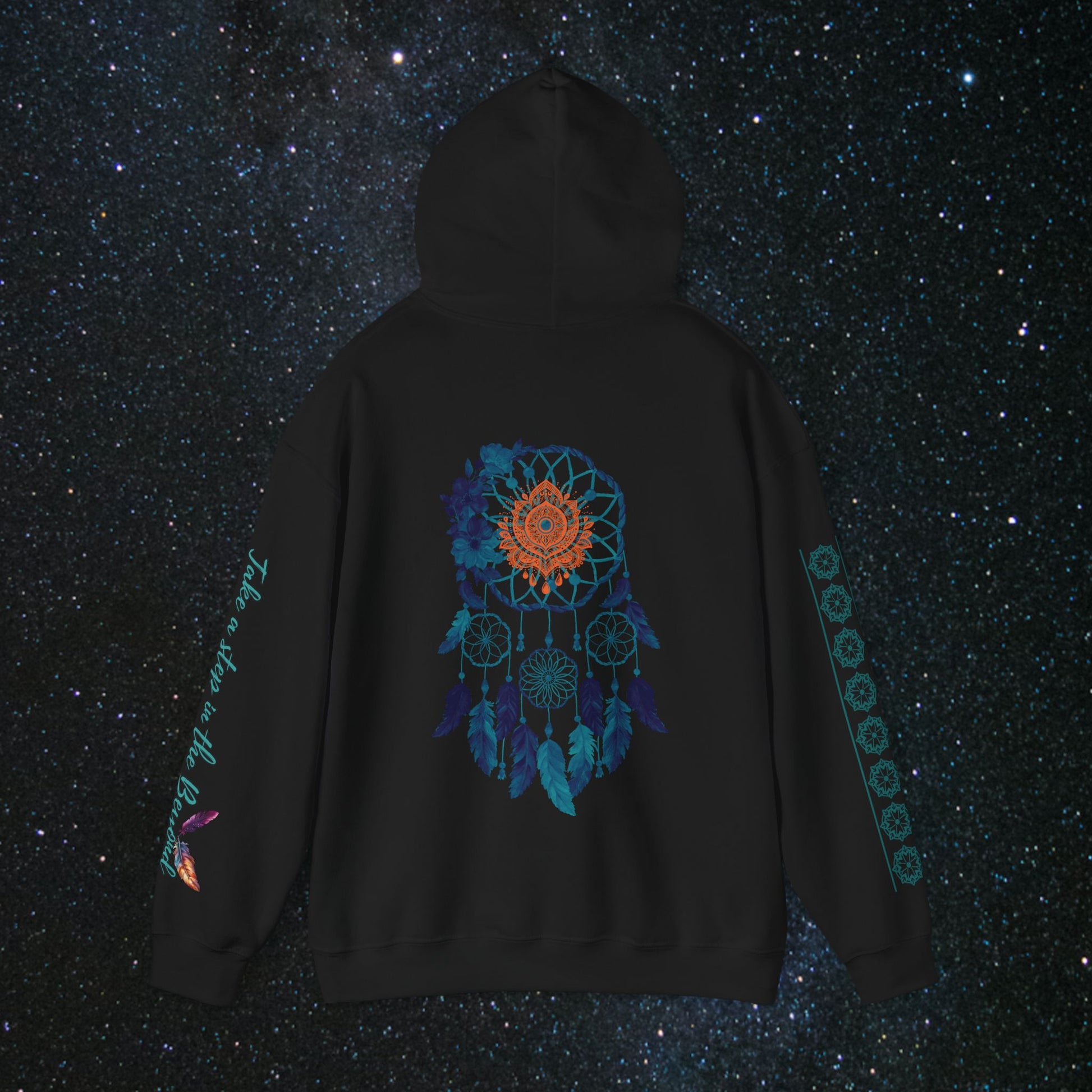 Cosmic Dream Walker - Women's Pullover Hoodie - MindLight Apparel - Cosmic Dream Walker - Women's Pullover Hoodie - Dark Chocolate - S - 