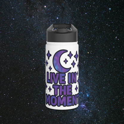 Live In The Moment Stainless Steel Water Bottle