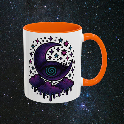 Hypnotic Moon Accent Coffee Mug
