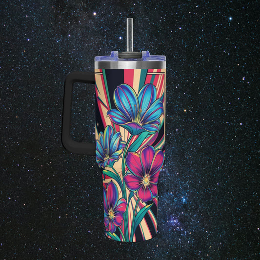 Stellar Petals Thermal Tumbler, 40oz