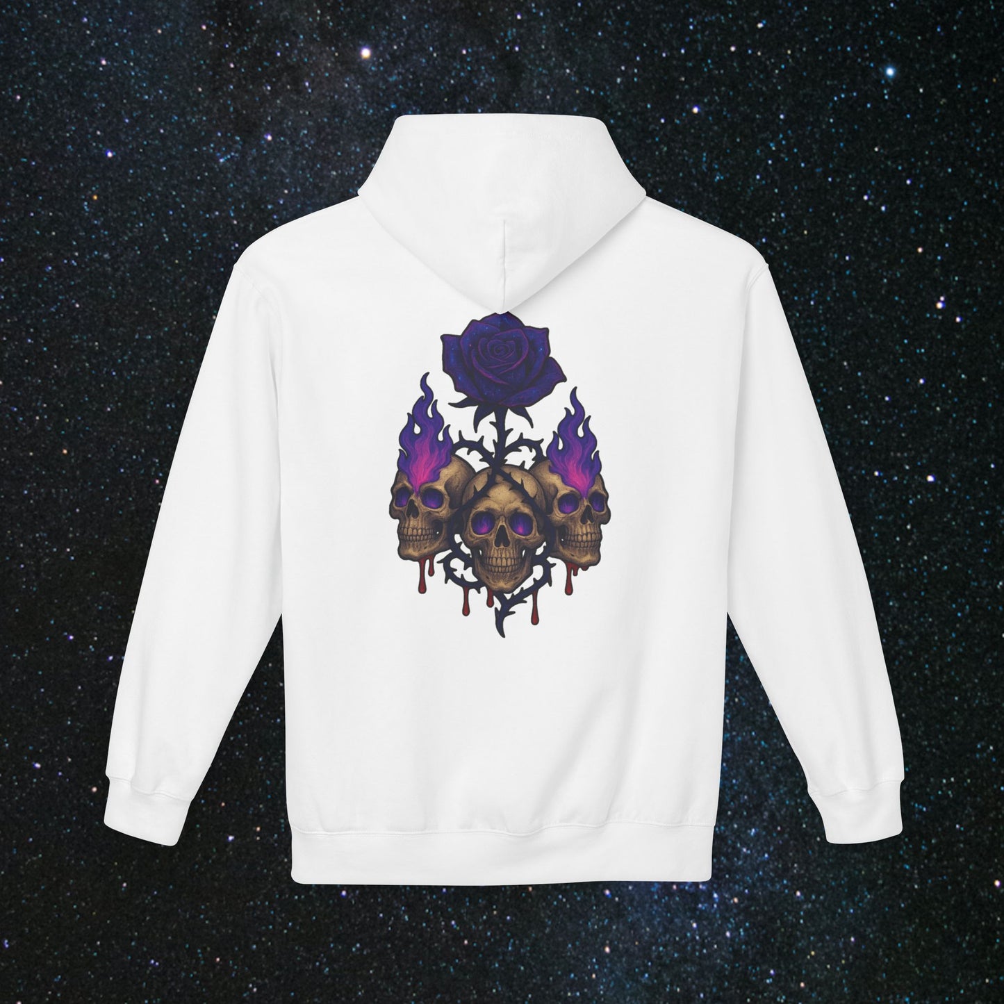 Ethereal Skull & Rose Hoodie