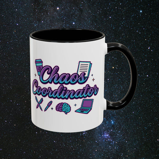 Chaos Coordinator Accent Coffee Mug