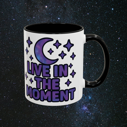 Live In The Moment Accent Coffee Mug