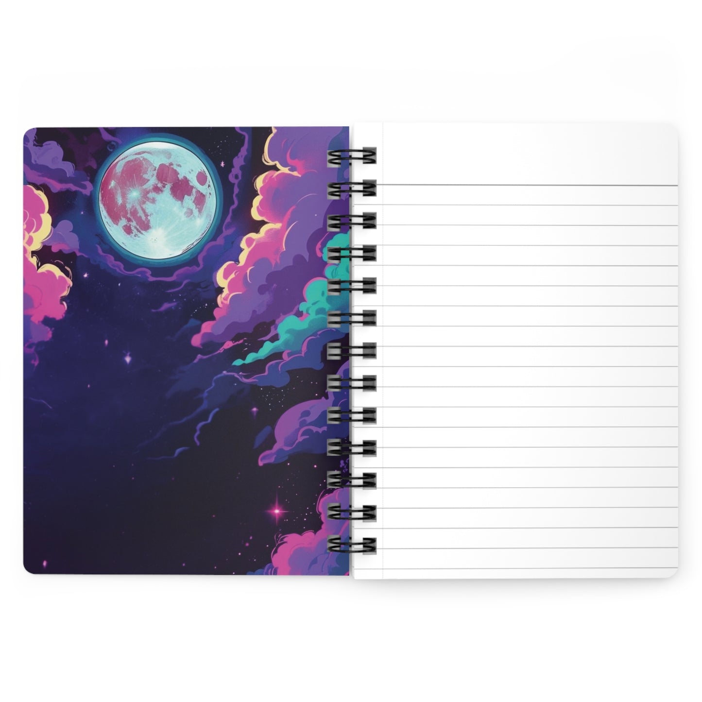 Cosmic Bloom Spiral Notebook