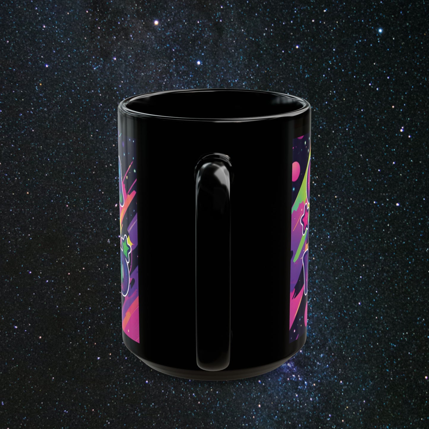 Outta This World Black Mug