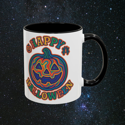 Psychedelic Halloween Accent Coffee Mug