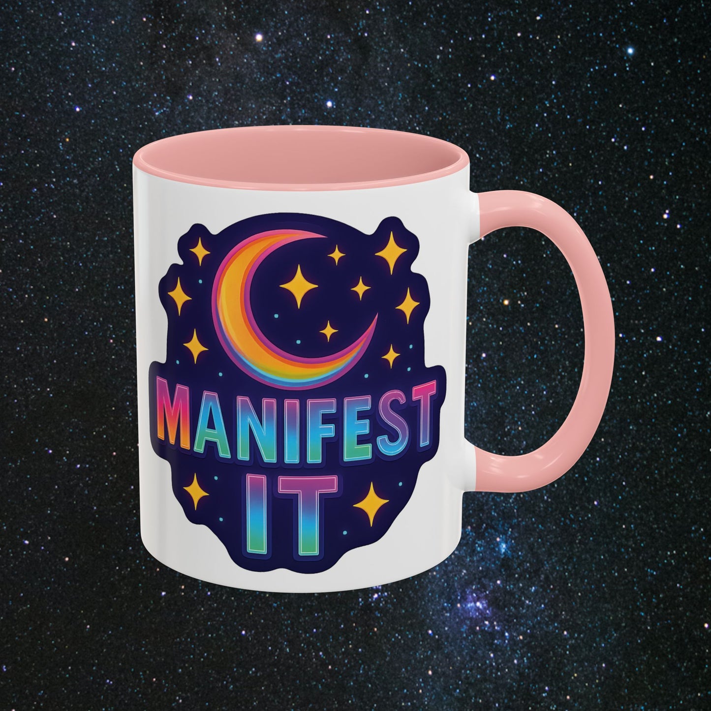 Manifest It Accent Coffee Mug