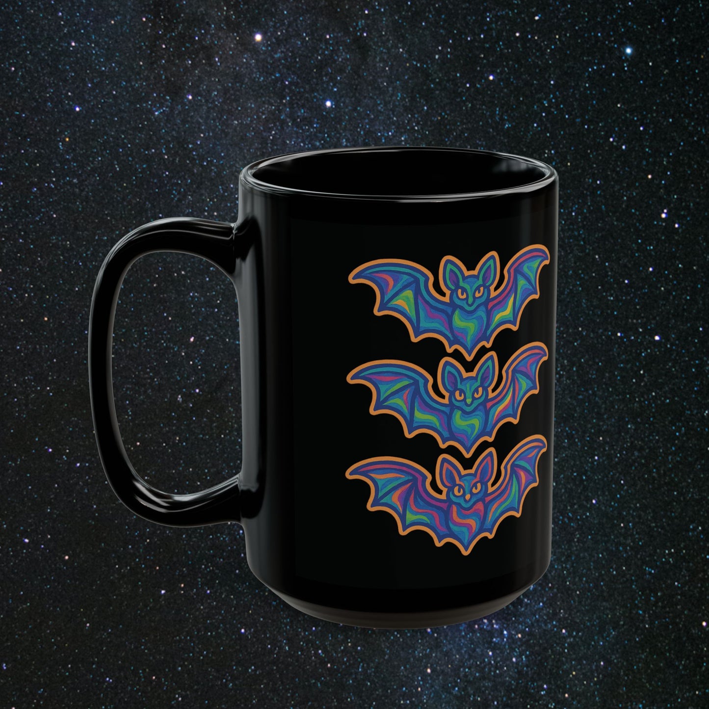Psychedelic Halloween Black Mug