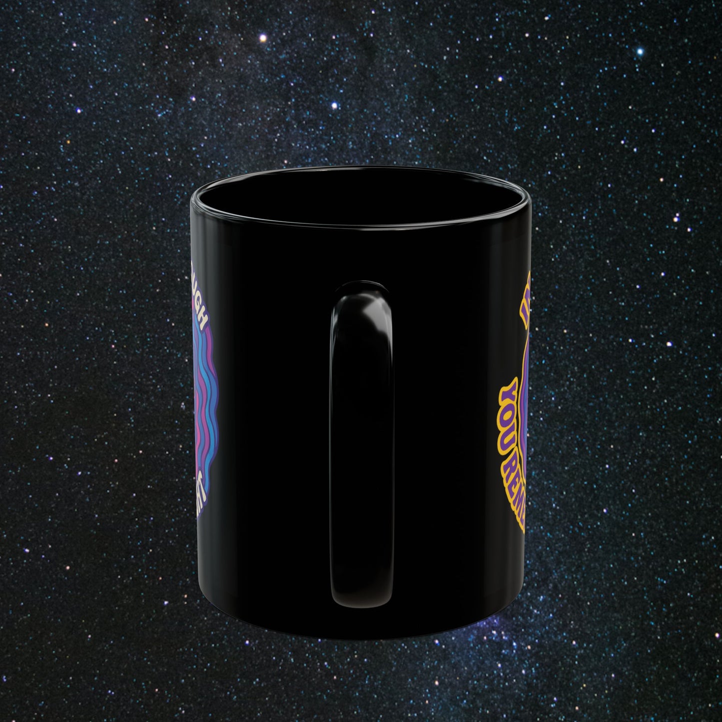 Find The Light Black Mug