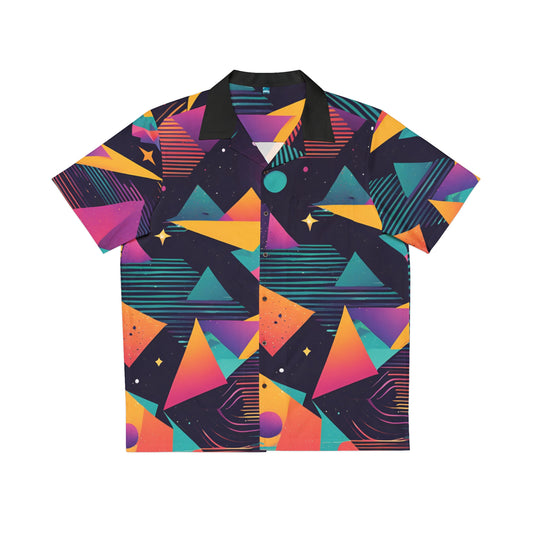 Retro Geometric Universe Hawaiian Shirt