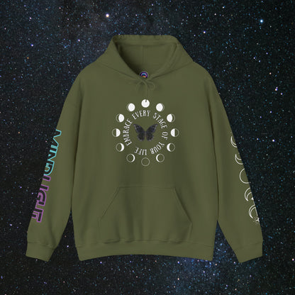 Chrysalis Women's Pullover Hoodie - MindLight Apparel - Chrysalis Women's Pullover Hoodie - Military Green - S -