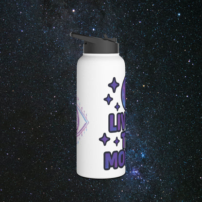 Live In The Moment Stainless Steel Water Bottle