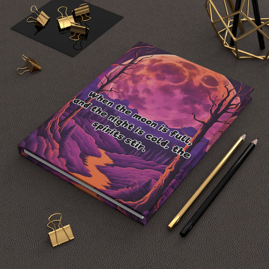 Full Moon Whispers Hardcover Journal