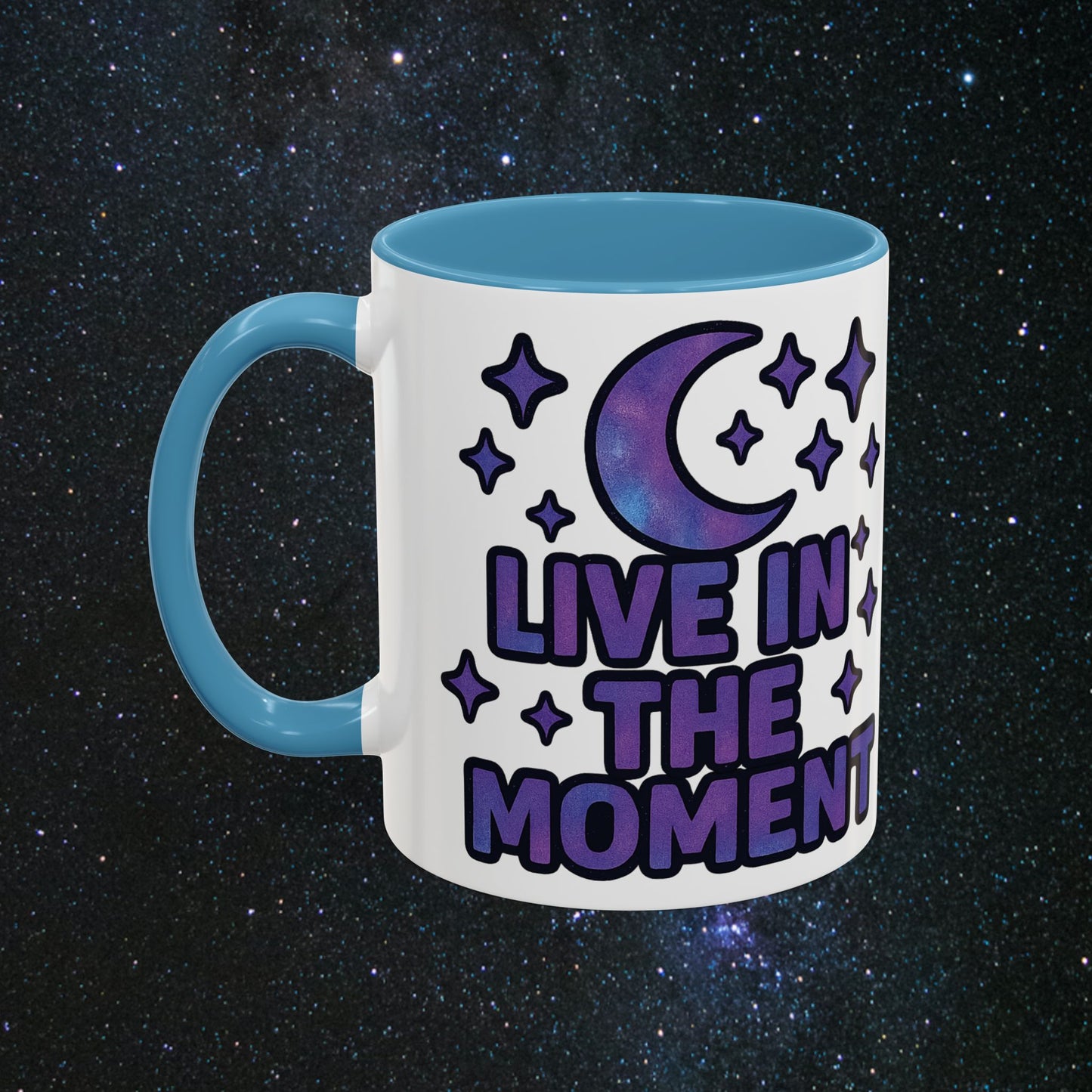 Live In The Moment Accent Coffee Mug