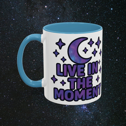 Live In The Moment Accent Coffee Mug