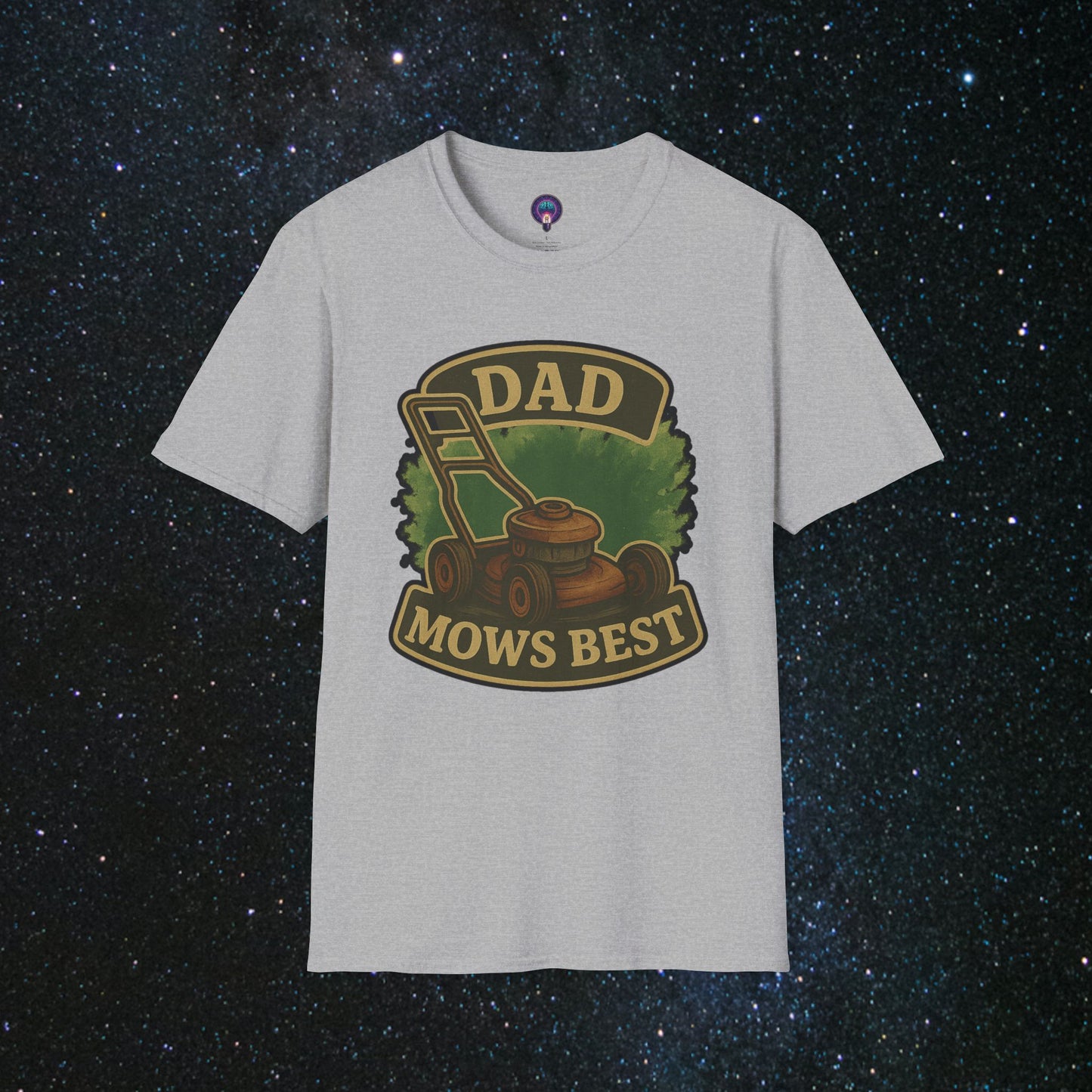 Dad Mows Best Softstyle T-Shirt